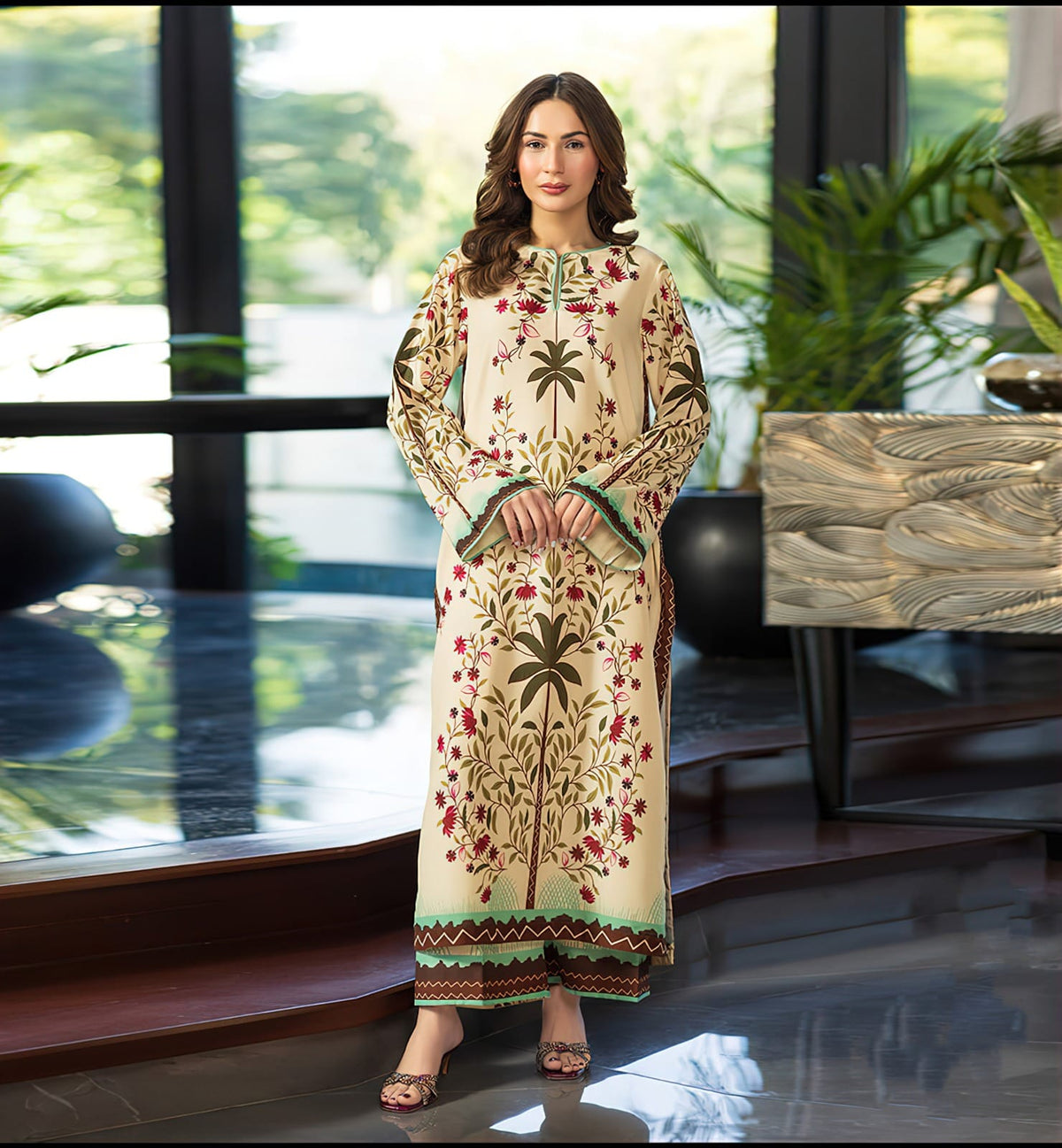 KAFTAN 2 UNSTICHED SHIRT