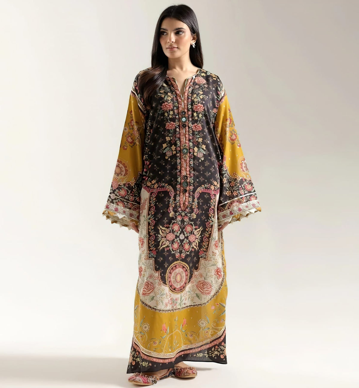 KAFTAN 3 UNSTICHED SHIRT