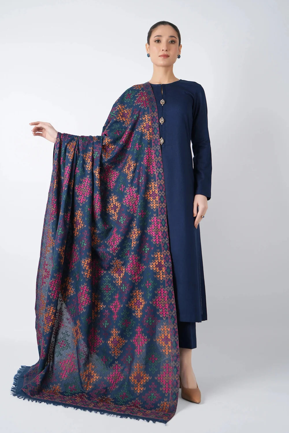 Bareeze 6192 | Premium Heavy Embroidered Winter Suit