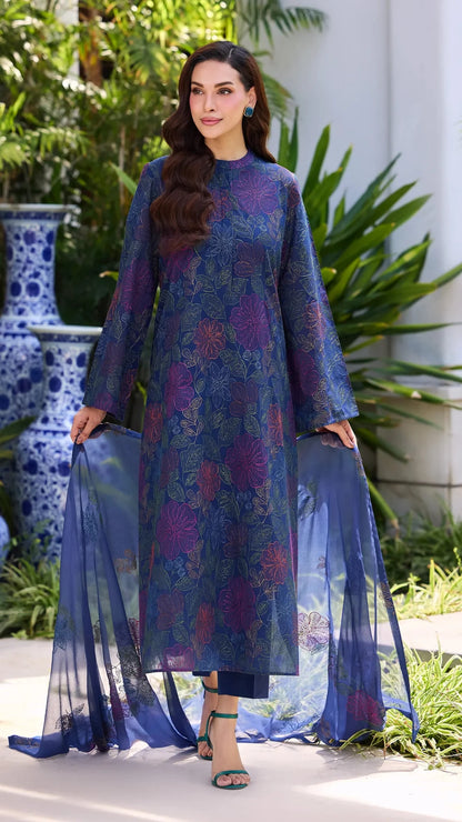 Bareeze 6189 | Premium Heavy Embroidered Winter Suit