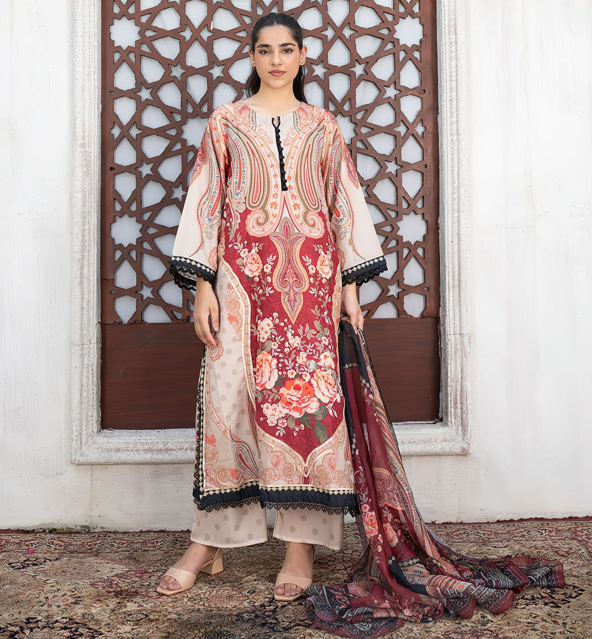 KAFTAN 4 UNSTICHED SHIRT
