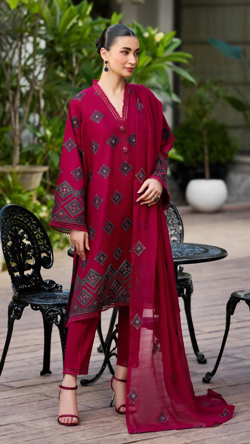 Bareeze 6187 | Premium Heavy Embroidered Winter Suit
